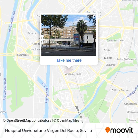 Hospital Universitario Virgen Del Rocío map