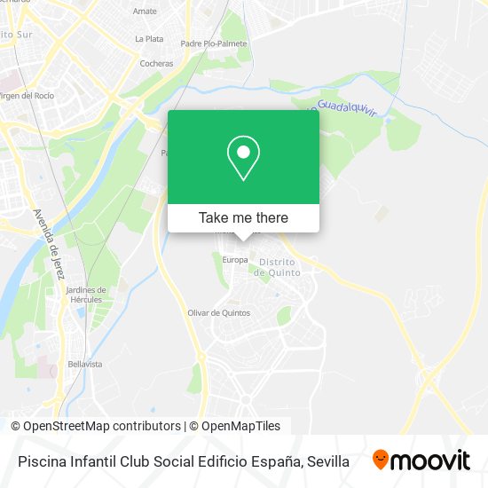 Piscina Infantil Club Social Edificio España map
