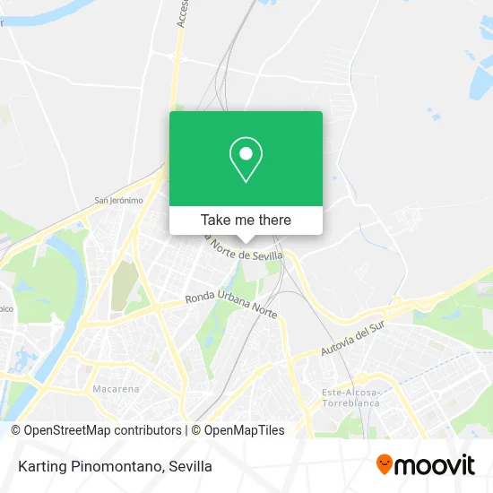 Karting Pinomontano map