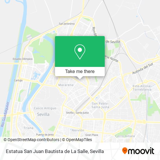 Estatua San Juan Bautista de La Salle map