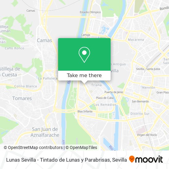 Lunas Sevilla - Tintado de Lunas y Parabrisas map