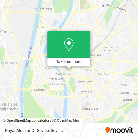 Royal Alcazar Of Seville map