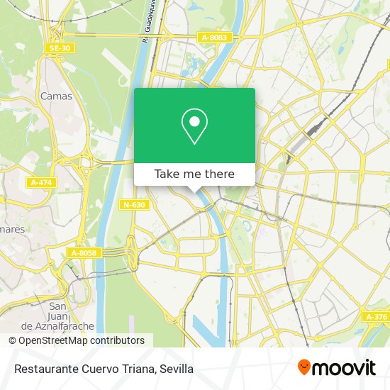 mapa Restaurante Cuervo Triana