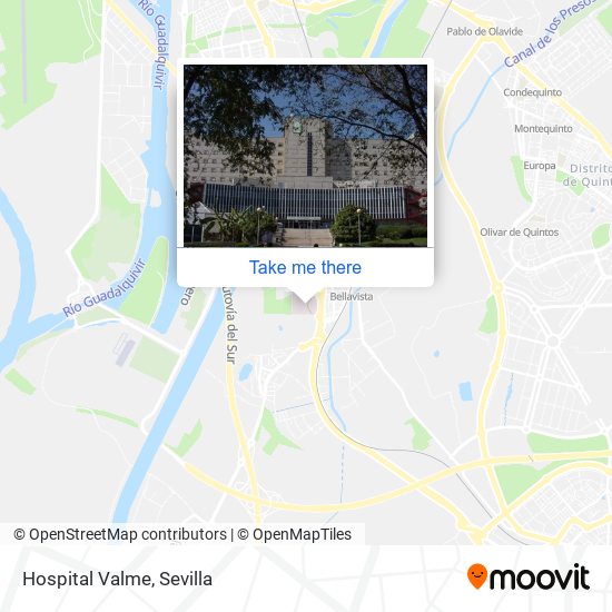 Hospital Valme map