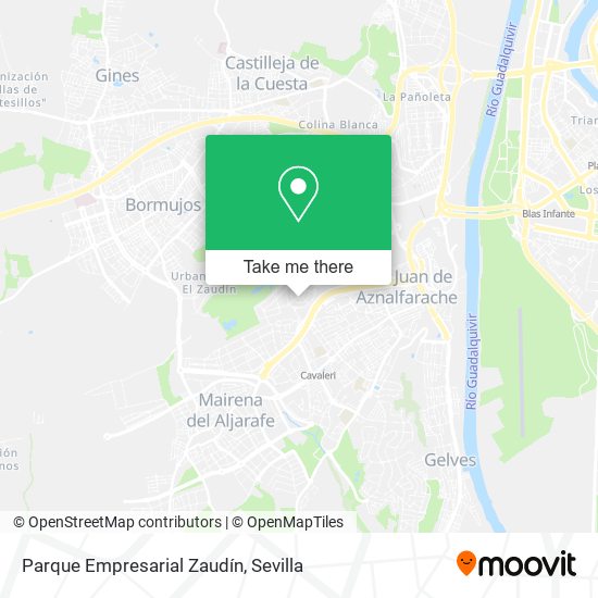 Parque Empresarial Zaudín map