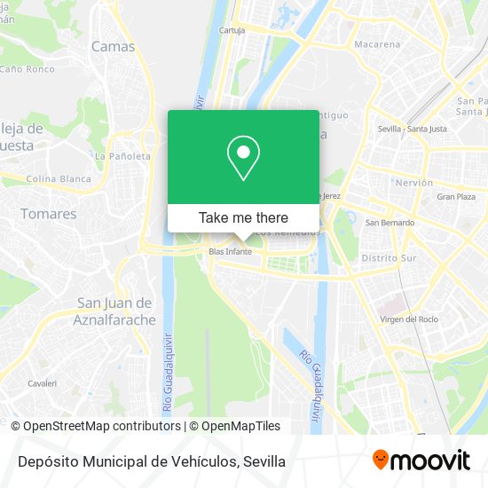 mapa Depósito Municipal de Vehículos