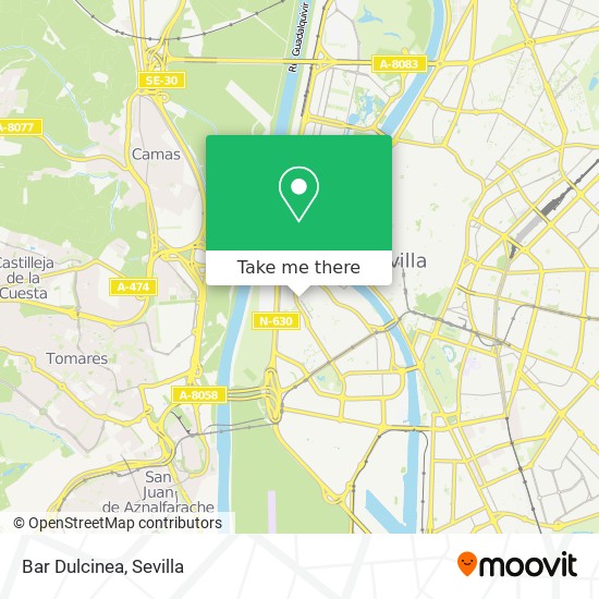 Bar Dulcinea map