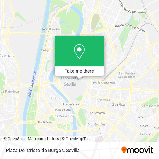 Plaza Del Cristo de Burgos map