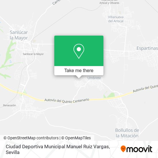 Ciudad Deportiva Municipal Manuel Ruiz Vargas map