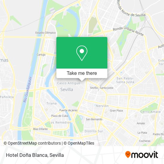 Hotel Doña Blanca map