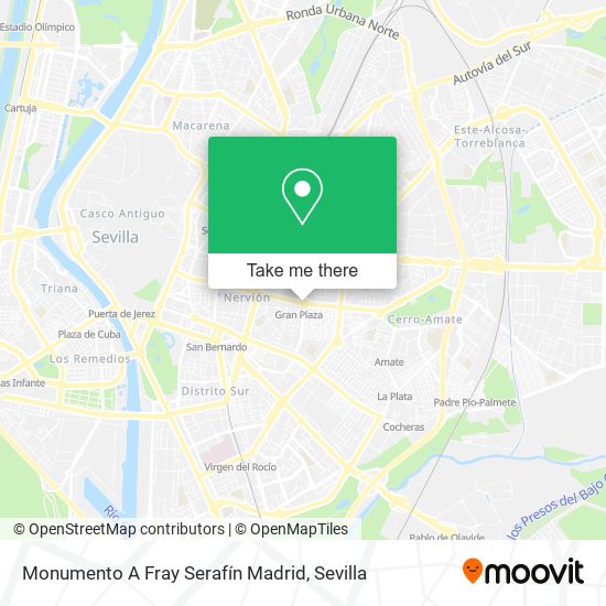 Monumento A Fray Serafín Madrid map