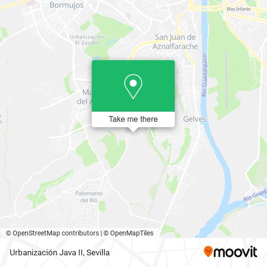 Urbanización Java II map
