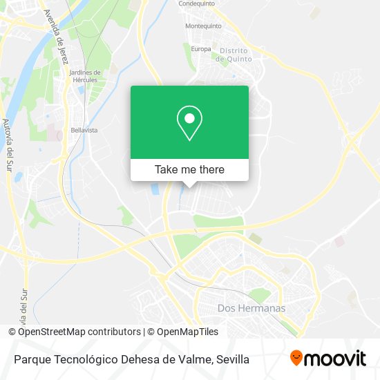 Parque Tecnológico Dehesa de Valme map