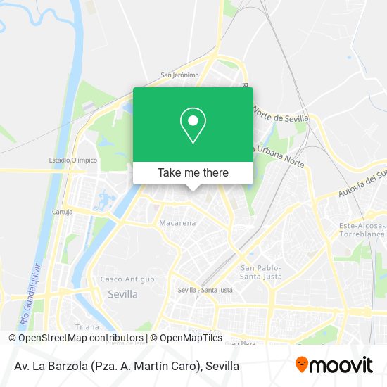 Av. La Barzola (Pza. A. Martín Caro) map