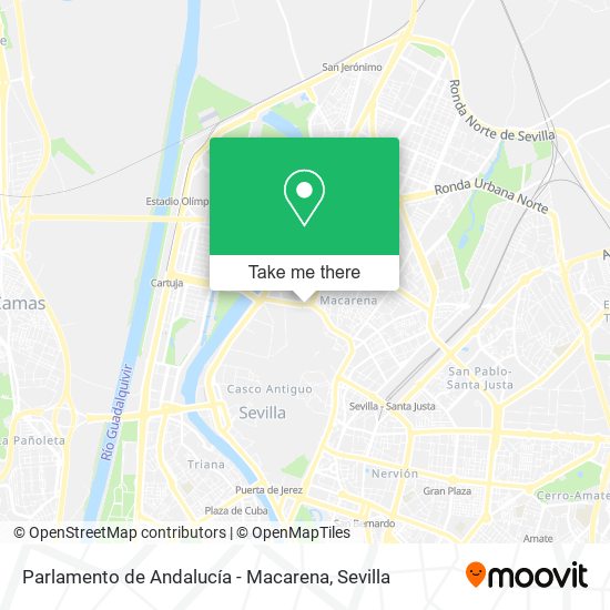 mapa Parlamento de Andalucía - Macarena