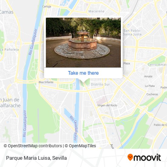 mapa Parque Maria Luisa