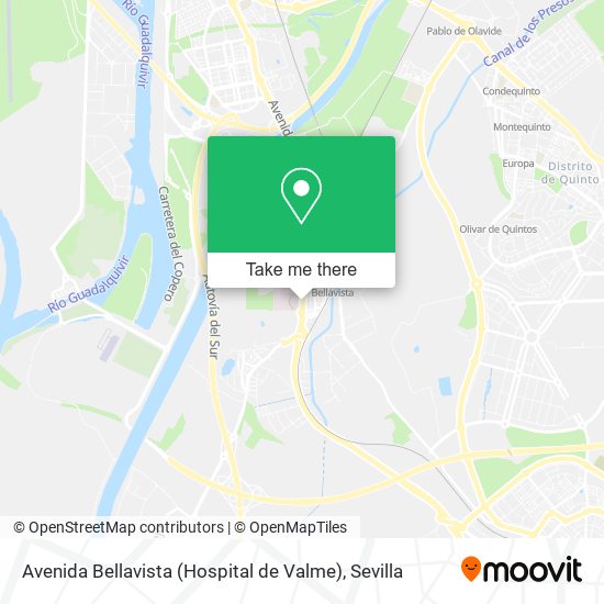 mapa Avenida Bellavista (Hospital de Valme)