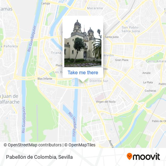 mapa Pabellón de Colombia