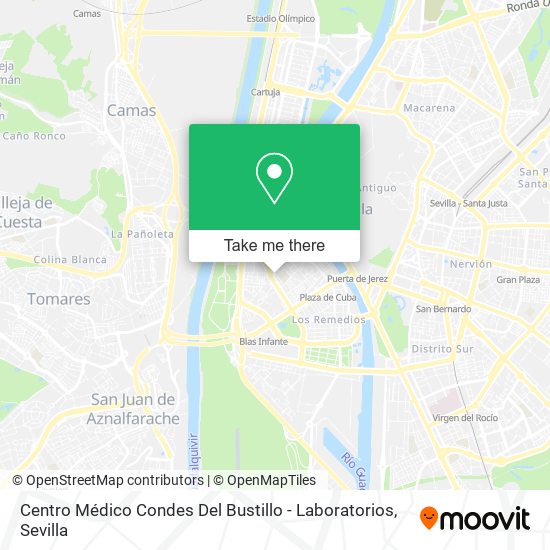 Centro Médico Condes Del Bustillo - Laboratorios map