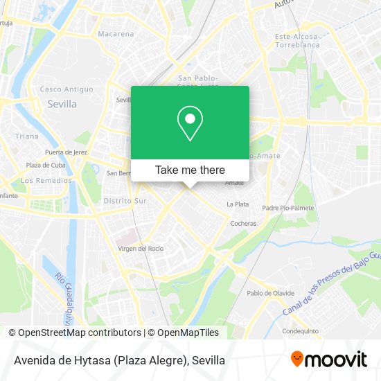 mapa Avenida de Hytasa (Plaza Alegre)