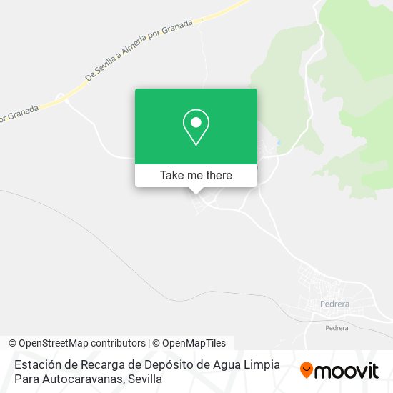 Estación de Recarga de Depósito de Agua Limpia Para Autocaravanas map