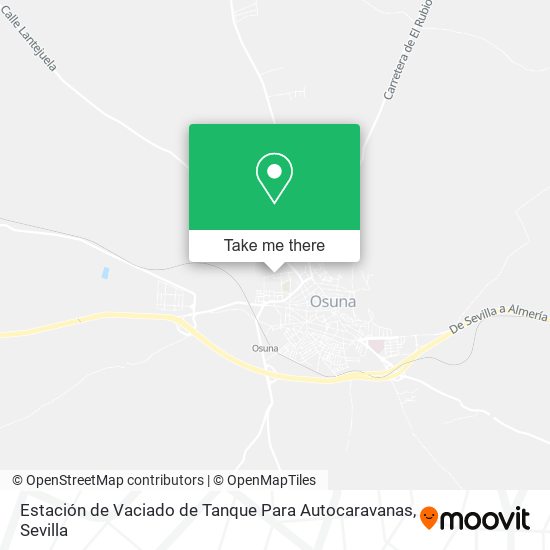 Estación de Vaciado de Tanque Para Autocaravanas map