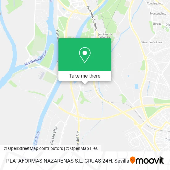 PLATAFORMAS NAZARENAS S.L. GRUAS 24H map