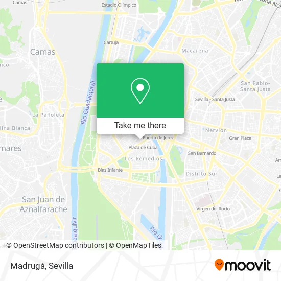 Madrugá map