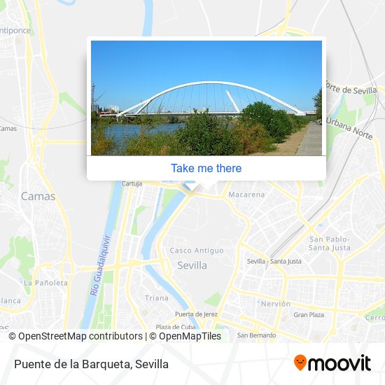 mapa Puente de la Barqueta