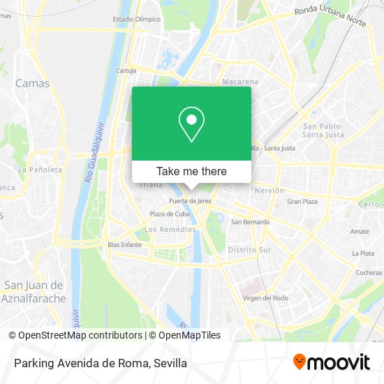 mapa Parking Avenida de Roma