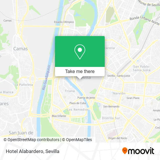 Hotel Alabardero map