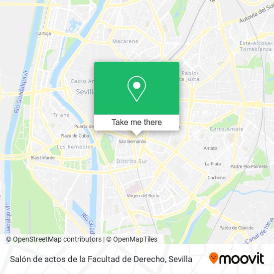 Salón de actos de la Facultad de Derecho map