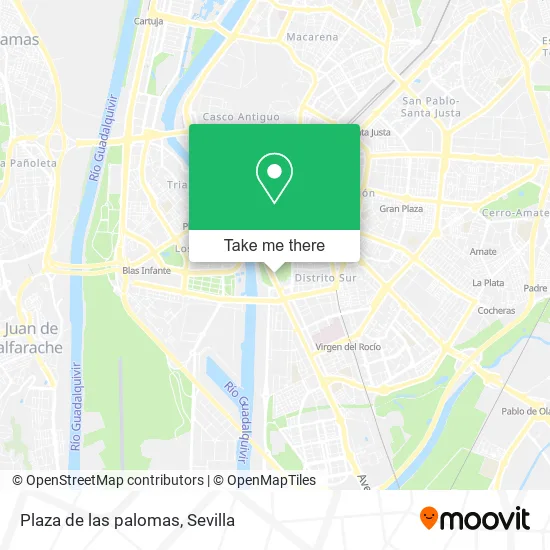 Plaza  de las palomas map