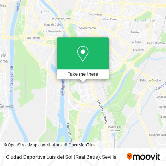 Ciudad Deportiva Luis del Sol (Real Betis) map