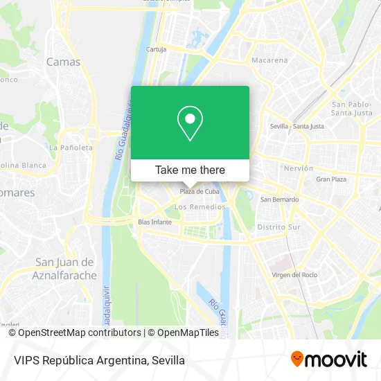 VIPS República Argentina map