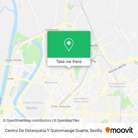 Centro De Osteopatía Y Quiromasaje Duarte map