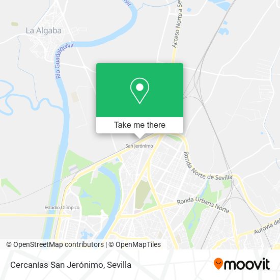 Cercanías San Jerónimo map