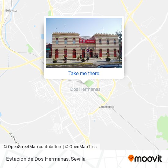 Estación de Dos Hermanas map