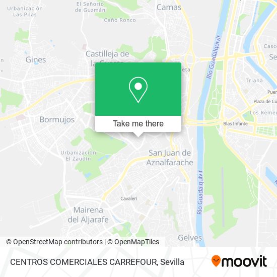 CENTROS COMERCIALES CARREFOUR map