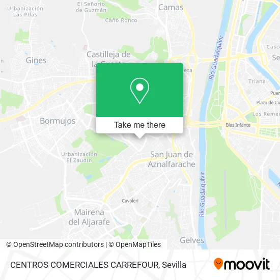 CENTROS COMERCIALES CARREFOUR map