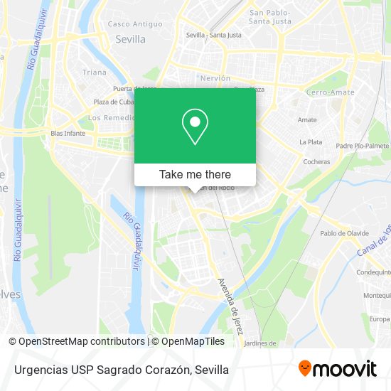 mapa Urgencias USP Sagrado Corazón