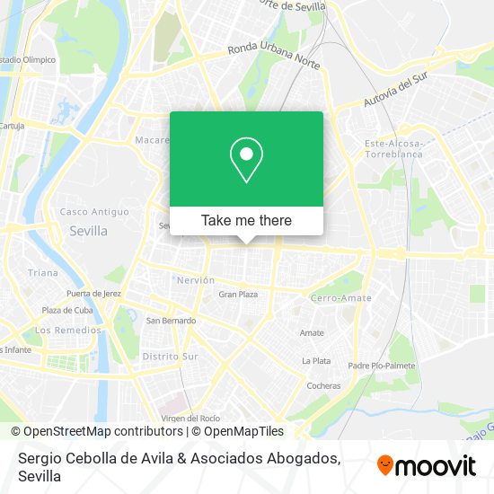 Sergio Cebolla de Avila & Asociados Abogados map