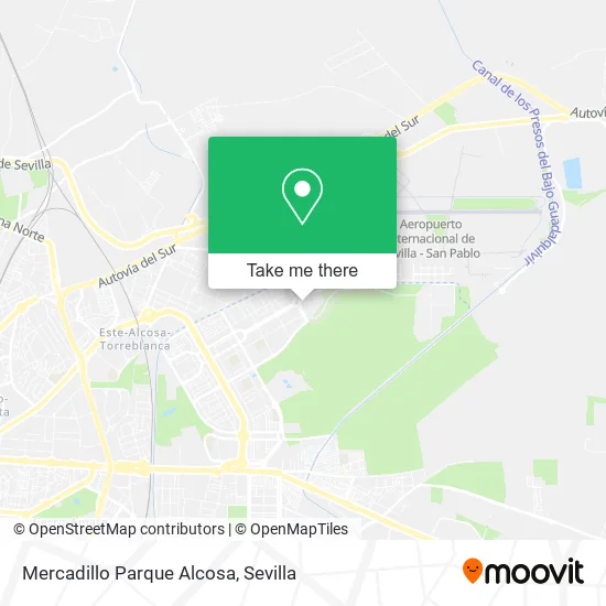 Mercadillo Parque Alcosa map