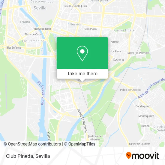 Club Pineda map