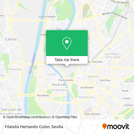 Filatelia Hernando Colon map