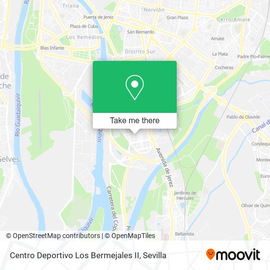 mapa Centro Deportivo Los Bermejales II