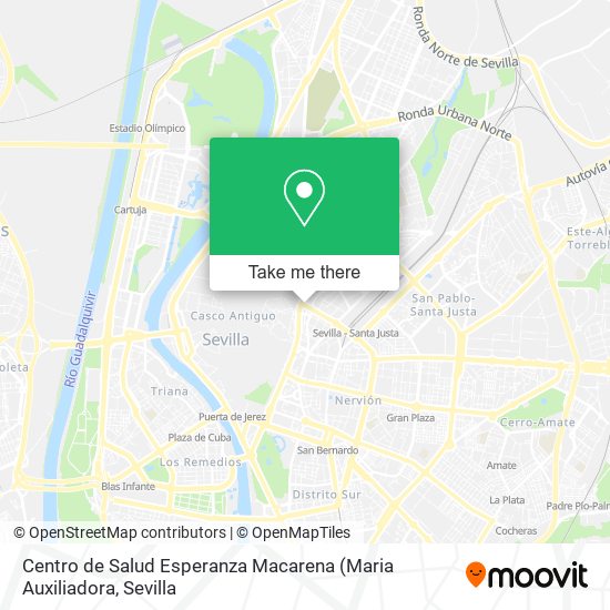 mapa Centro de Salud Esperanza Macarena