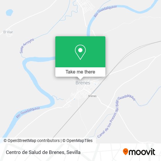 mapa Centro de Salud de Brenes