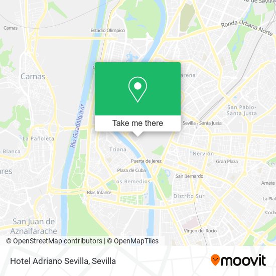 mapa Hotel Adriano Sevilla