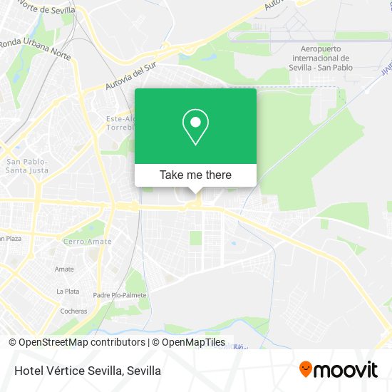 Hotel Vértice Sevilla map